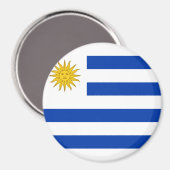 Uruguay-Flagge Magnet (Vorderseite/Rückseite)
