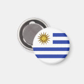 Uruguay-Flagge Magnet (Vorderseite/Rückseite)