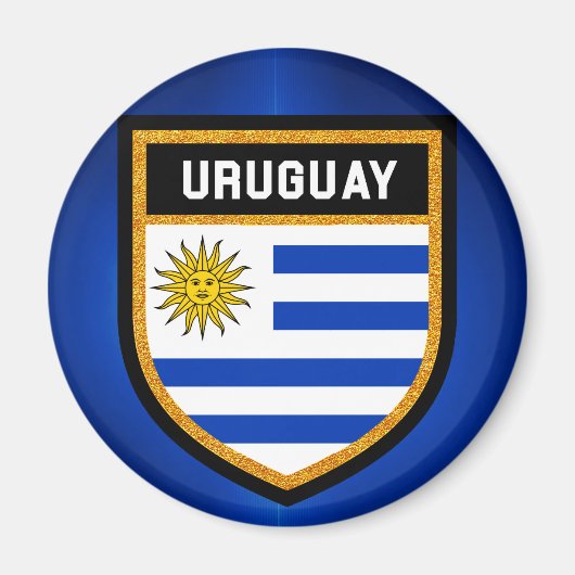 Uruguay-Flagge Magnet (Vorne)