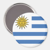 Uruguay-Flagge Magnet (Vorderseite/Rückseite)
