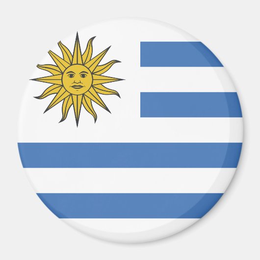 Uruguay-Flagge Magnet (Vorne)