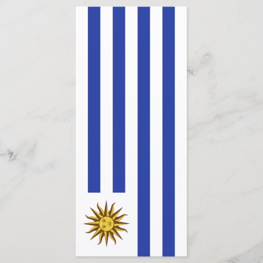 Uruguay-Flagge Menükarte (Vorderseite)