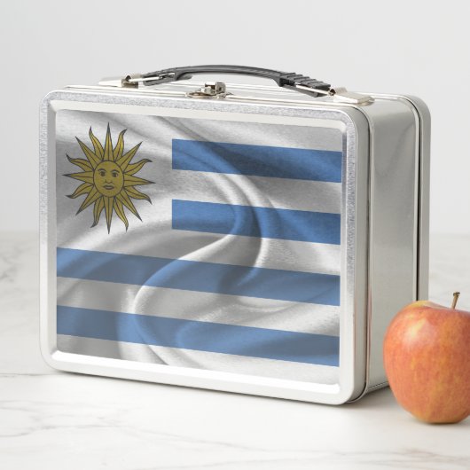 Uruguay-Flagge Metall Brotdose (Beispiel)