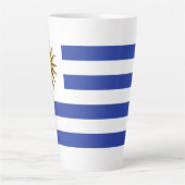Uruguay-Flagge Milchtasse (Vorderseite)