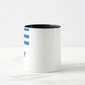 Uruguay-Flagge mit Namen Tasse (Zentrum)