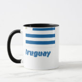 Uruguay-Flagge mit Namen Tasse (Links)
