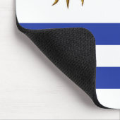 Uruguay-Flagge Mousepad (Ecke)