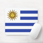 Uruguay-Flagge Mousepad (Mit Mouse)