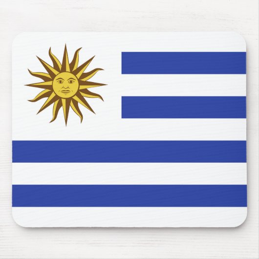 Uruguay-Flagge Mousepad (Vorne)