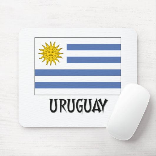 Uruguay-Flagge Mousepad (Mit Mouse)