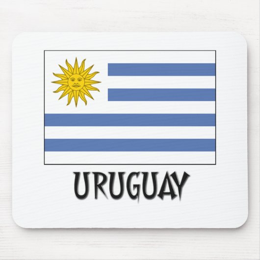 Uruguay-Flagge Mousepad (Vorne)