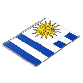Uruguay-Flagge Notizblock (Linke Seite)