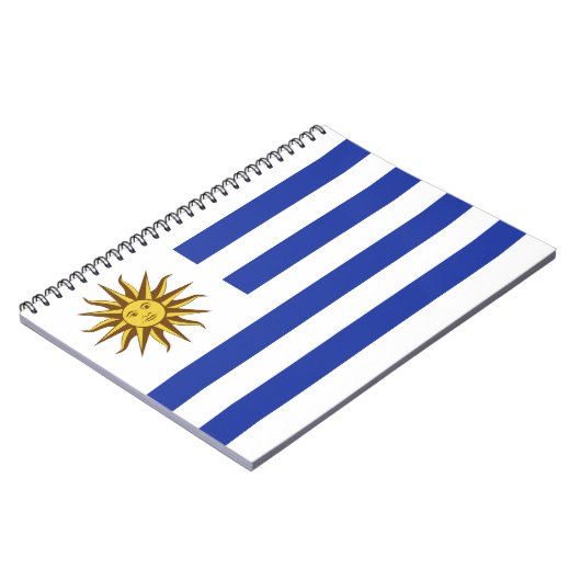Uruguay-Flagge Notizblock (Linke Seite)