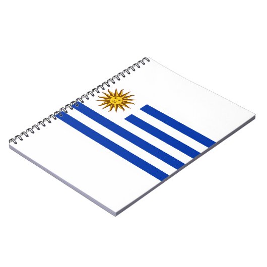 Uruguay-Flagge Notizblock (Linke Seite)