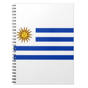 Uruguay-Flagge Notizblock