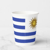 Uruguay-Flagge Pappbecher (Rechts)