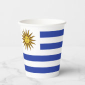 Uruguay-Flagge Pappbecher (Vorderseite)