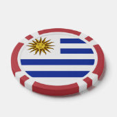 Uruguay-Flagge Pokerchips (Einzeln)