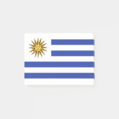 Uruguay-Flagge Post-it Klebezettel (Vorderseite)