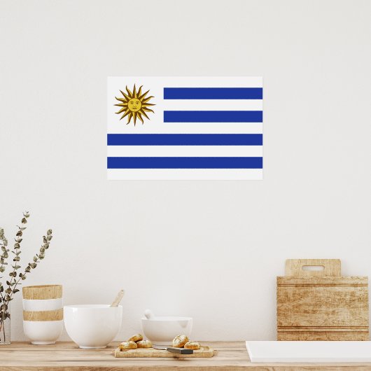 Uruguay-Flagge Poster (Küche)
