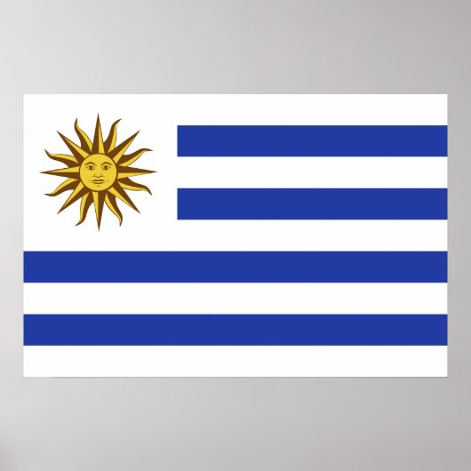 Uruguay-Flagge Poster (Vorne)