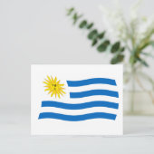 Uruguay-Flagge Postkarte (Stehend Vorderseite)