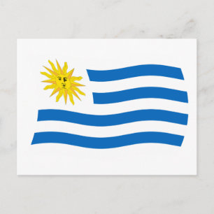 Uruguay-Flagge Postkarte