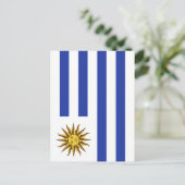 Uruguay-Flagge Postkarte (Stehend Vorderseite)