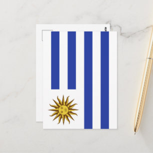 Uruguay-Flagge Postkarte