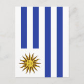 Uruguay-Flagge Postkarte (Vorderseite)