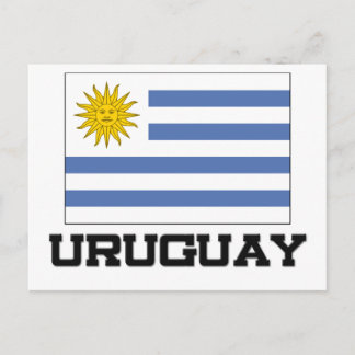 Uruguay-Flagge Postkarte