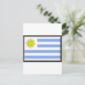Uruguay-Flagge Postkarte (Stehend Vorderseite)