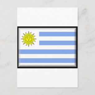 Uruguay-Flagge Postkarte