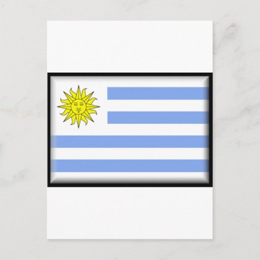Uruguay-Flagge Postkarte (Vorderseite)