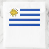 Uruguay-Flagge Rechteckiger Aufkleber (Tasche)