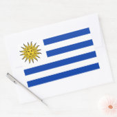 Uruguay-Flagge Rechteckiger Aufkleber (Umschlag)