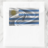 Uruguay-Flagge Rechteckiger Aufkleber (Tasche)