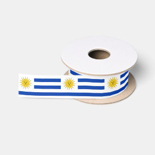 Uruguay-Flagge Satinband
