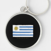 Uruguay-Flagge Schlüsselanhänger (Vorne)