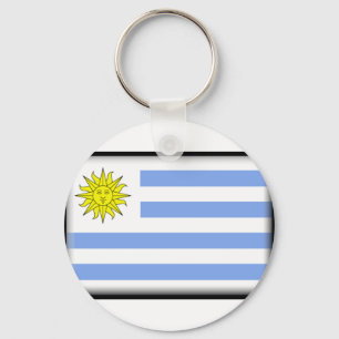 Uruguay-Flagge Schlüsselanhänger