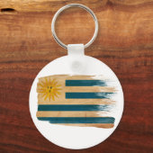 Uruguay-Flagge Schlüsselanhänger (Vorderseite)