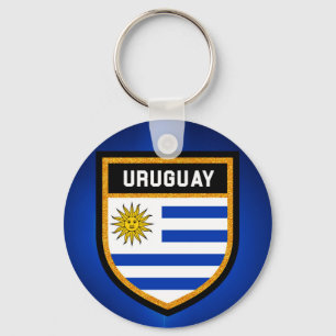 Uruguay-Flagge Schlüsselanhänger