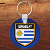 Uruguay-Flagge Schlüsselanhänger (Vorderseite)