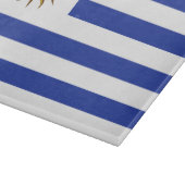 Uruguay-Flagge Schneidebrett (Ecke)