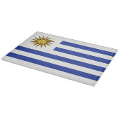 Uruguay-Flagge Schneidebrett (Ecke)
