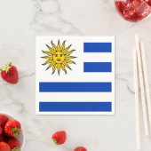 Uruguay-Flagge Serviette (Beispiel)
