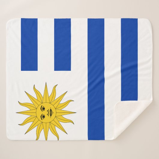 Uruguay-Flagge Sherpadecke (Vorderseite (Horizontal))