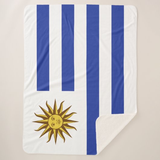 Uruguay-Flagge Sherpadecke (Vorderseite)