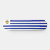 Uruguay-Flagge Skateboard (Horizontal)