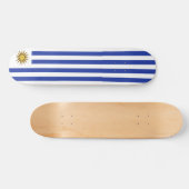 Uruguay-Flagge Skateboard (Horizontal)